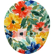 Çiçek Desenli Bilek Destekli Mouse Pad