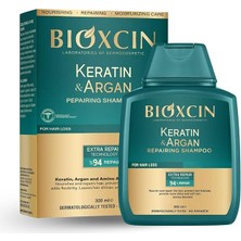 Keratin & Argan Onarıcı Şampuan 300 ml – Yıpranmış Saçlar Için Nemlendirici ve Onarıcı Bakım