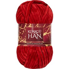 Han Kadife 100GR 95MT El Örgü Ipi (Ateş Kırmızısı)