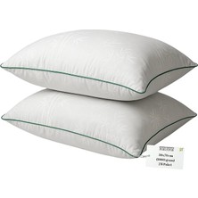 Yastık 2’li Set – 50X70 cm – 1000 gr – Doğal Bambu – Nefes Alabilir Serin – Yumuşak Elyaf Dolgu – Konforlu Uyku Desteği