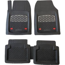 Ile Uyumlu Fiorino 2007 2017 Paspas Derin Havuzlu Krom Gri