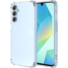 Galaxy A16 ile Uyumlu Kapak Kamera Korumalı Airbag Antishock Köşe Korumalı Şeffaf Silikon Kılıf