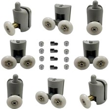 Duşakabin Tekerleği Cam Kabin Tekeri Rulman Plastik 8 Li Set Teker Çapı 22 mm