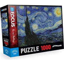 FOCUS-1000 Parça Yıldızlı Gece Puzzle Eğlenceli Tasarım 3+ Yaş İçin Zeka Geliştirici