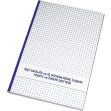 Sağlığı ve Iş Güvenliği Karton Kapak 20X28 Tespit ve Öneri Defteri 229