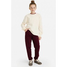 DeFacto %100 Pamuk Jogger Fit Penye Pantolon Kız Çocuk G0337A826SP