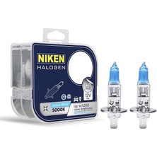 12V H1 55W Beyaz Işık Ampul 5000K, Set Içi 2 Adet