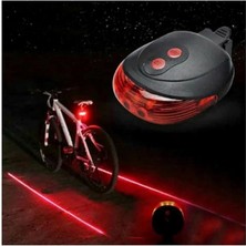 Lazer Şeritli 7 Fonksiyon 5 Ledli Stop Bisiklet Lamba