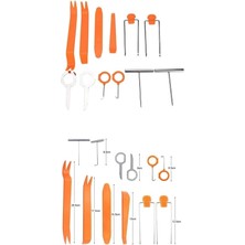 Turncu Oto Torpido Teyp Kapı Sökme Takma Döşeme Aparatı 12Lİ Set