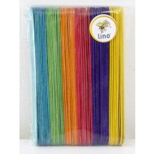 Ahşap Çubuk Renkli 11 cm 50'li