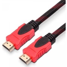 HDMI Kablo 3 Metre Ses ve Görüntü Aktarım Kablosu - Siyah/kırmızı