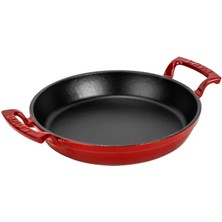 Döküm Yuvarlak Kulplu Yumurta Sahanı Tava, 16 Cm, Siyah