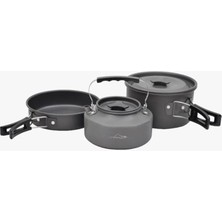 Kamp Tencere Seti, Doğa Yürüyüşü ve Kamp Için Farklı Boyutlarda Tencereler