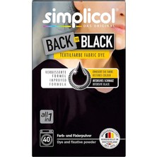 Back To Black Siyah Kot,kanvas,keten Kumaş Boyası