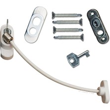 Kablolu Pvc Pencere Kilidi, 5'li Set