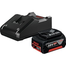 Professional 18 Volt Akü Şarj Cihazı Seti (1 x 4,0 Ah Li-Ion Akü + Gal 18V-40 Şarj Cihazı, Karton Kutuda)