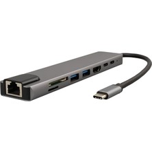Type-C In, USB C Docking Station, Hdmı, Ethernet, 2 Usb, USB C, Pd, Sd, Tf, Compatible