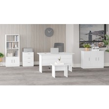 Bega Abcde Ofis Büro Masa Takımı 3 Renk Beyaz BEG14-W