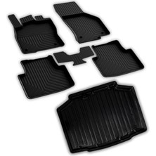 Autoaccessories Skoda Kamiq ile Uyumlu 4d Paspas ve 3D Bagaj Havuzu 2020 ve Üstü
