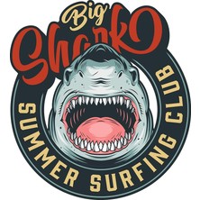 Road Camping Adventure Kamp Shark Köpek Balığı Off Road Sticker 10 x 9 cm