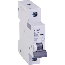 6VTB-1C32 Otomatik Sigorta 6ka C Tipi 1 Kutup 32A