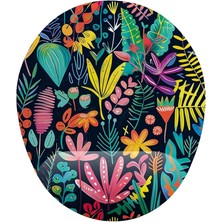 Çiçek Desenli Bilek Destekli Mouse Pad