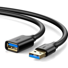 USB 3.0 Uzatma Kablosu, 50 Cm, Siyah