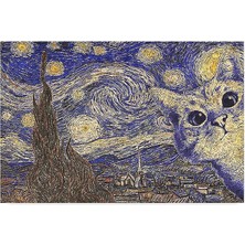 Tasarımlı Dekoratif Kapı Önü Paspas, Dış Mekan/ev Içi/banyo/mutfak/yatak Odası/giriş Paspasları (Sonsuz Gece Cat, 40X60)