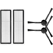 Mop Pro 2+3d (Dikkat: Kameralı-Plus Global),vacuum Mop 1c/2c Uyumlu Hepa Filtre Fırça Yedek Parça Seti(Model No Uyumlu- STYTJ01ZHM-STYTJ02ZHM-STYTJ03ZHM-STYTJ05ZHM)-4 Parça