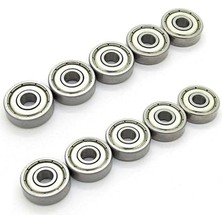 Magnet 10 Adet 625ZZ Rulman - Metal Mühürlü Çok Amaçlı Bilye Rulman - 5X16X5 Ölçülerinde