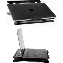 - Tüm Modellerle Uyumlu Sınırsız Kademeli Çelik Notebook Laptop Standı Yükseltici Altlık