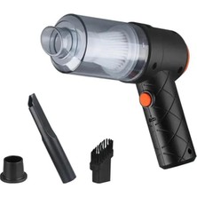 ST-6644 6000R Portatif Vakumlu Üflemeli Mini Araç Süpürgesi - Toz ve Kül Temizligi, Sıyah