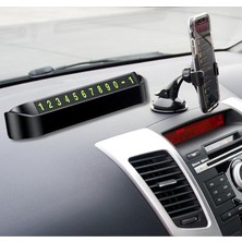 Park Numaratör Araç Içi Torpido Üstü Açılır Kapanır Neon Telefon Numarası Bırakma