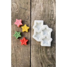 Concept Yıldız Mini Dörtlü Mum Kalıbı (Silikon)