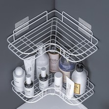 Tolmin 2'li Geniş Banyo Rafı |  L Tasarım Banyo Düzenleyici |  Yapışkanlı Çok Amaçlı Köşe Rafı |  Organizatör