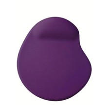 Oval Bilek Destekli Kum Desen Tip Kaymaz Taban Optik Bilgisayar Notebook Mouse Pad Maus Pad 17,5X21,5CM (Mor)