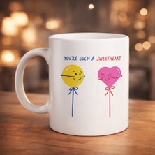NW NessiWorld Model 21 – You’re Such A Sweetheart Tasarımlı Porselen Kupa - Arkadaşa Sevgiliye Özel Tatlı Mesajlı Kupa
