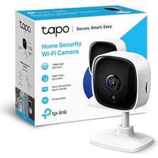 Tapo C100, 1080P Full Hd Iç Mekan Wi-Fi Güvenlik Kamerası, Hareket Tespit ve Takibi, 9m Gece Görüşü, Çift Yönlü Sesli Iletişim, Sesli Alarm, Bulut/yerel Depolama