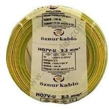 Kablo 2,5 Mm2 Nya Tek Damar Sarı Yeşil