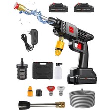 Şarjlı ve Yüksek Basınçlı Oto Yıkama Makinesi ve Sulama Tabancası Bahçe Yıkama Makinesi