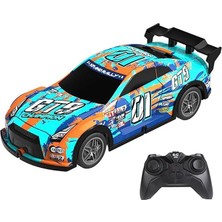 2.4 Ghz Rc Full Fonksiyon LED Işıklı Gövde 1:22 Şarjlı Uzaktan Kumandalı Drift Arabası (Turkuaz)