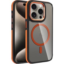 Apple iPhone 15 Pro Uyumlu Kılıf M-Safe Şarj Özellikli Mat Görünümlü Zore Solo Kapak