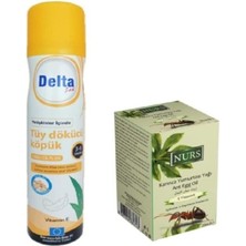 NURS Karınca Yumurtası Yağı 20 ml ve Delta Tüy Dökücü Köpük 200 ml Yağlı Cilt Tipleri İçin Etkili İkili Set