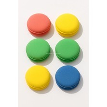 8 Parça Makaron Model Araba Cila Süngeri Seti 9.5 cm Çaplı Polisaj Pedi Çizik Giderici Parlatıcı Yıkanabilir Süngerler