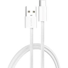 3.0A USB Type-C Örgülü Hızlı Şarj ve Data Kablosu 2 Metre Ip-16