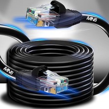 M106 Internet Kablosu 30 Metre/cat6 Iki Kat Korumalı-Utp 0,50MM/30 Metre Internet Bağlantı Kablosu/iç Dış Mekan/ıso 9001 ve 2012 Certified High Pro Cable (30 Metre) (Ölçü, Metre, 30)