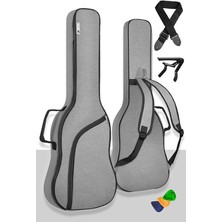 ELC-40PAK Case Elektro Gitar Çantası Gigbag Su Geçirmez Kalın Kılıf (Çanta Askı Capo)