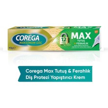 Max Tutuş & Ferahlık Diş Protezi Yapıştırıcı Krem 40 G
