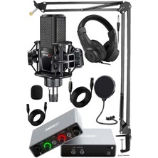 Central-Gr Pack-1 Stüdyo Kayıt Ekipmanları GLX-700GR Ses Kartı MX-2020 Stüdyo Mikrofon