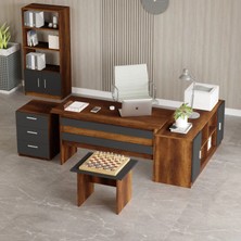 Bega Abcdf Ofis Büro Masa Takımı Barok-Antrasit BEG15-BA